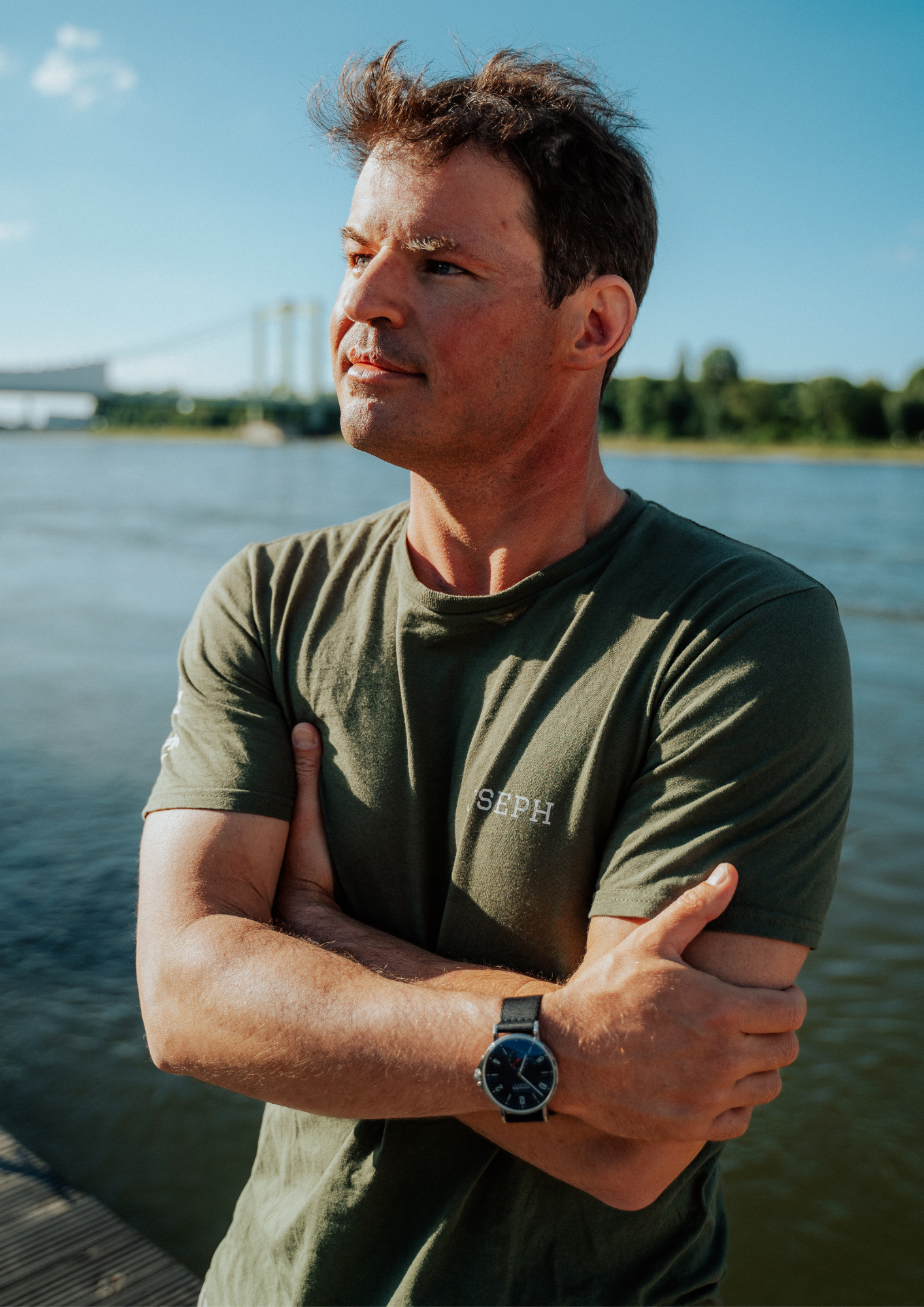 Langstreckenschwimmer Joseph Heß Portrait Langstreckenschwimmer Joseph Heß Portrait